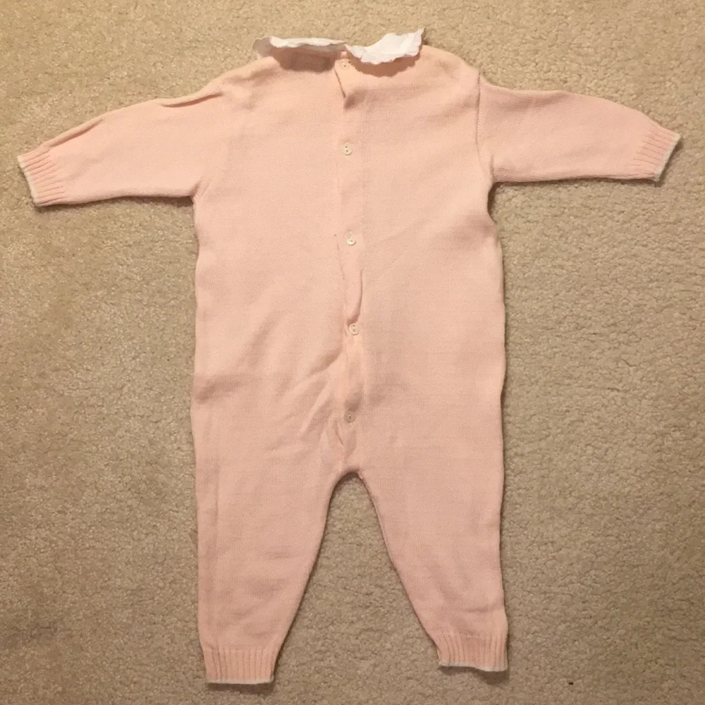 EUC marielle wool knit baby one piece